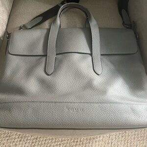 Coach Pebbled Leather Laptop Case/Tote 12 x 15 Very Good Condition